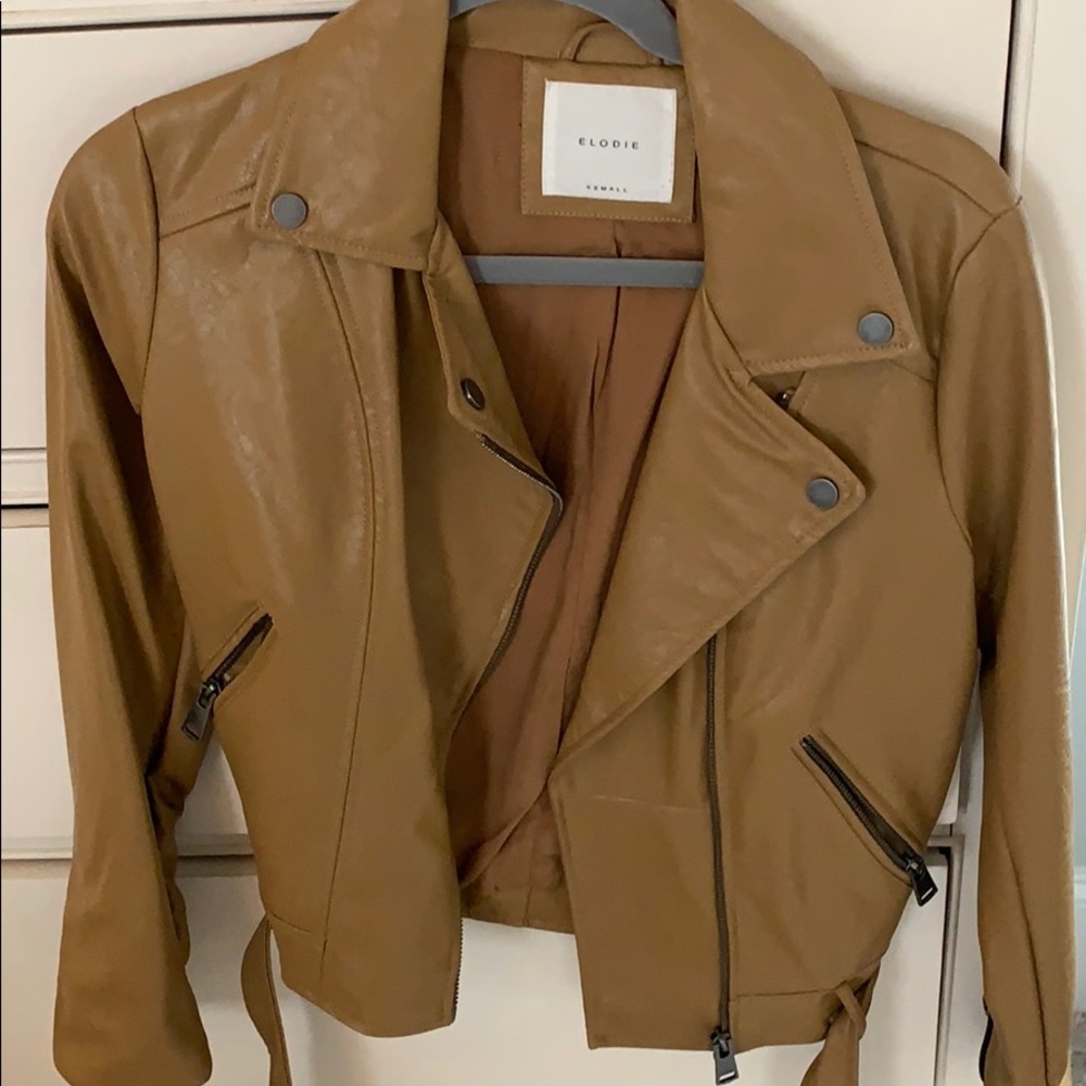 Vegan leather, faux leather jacket - new no tags